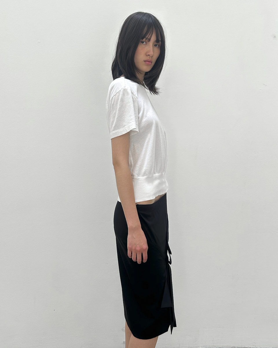 Gucci Ribbon Silk Skirt