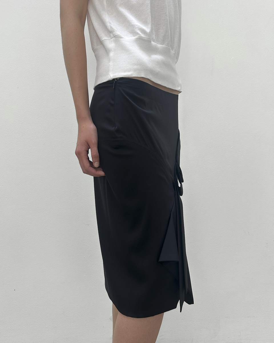 Gucci Ribbon Silk Skirt
