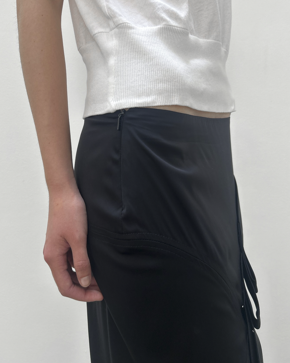 Gucci Ribbon Silk Skirt