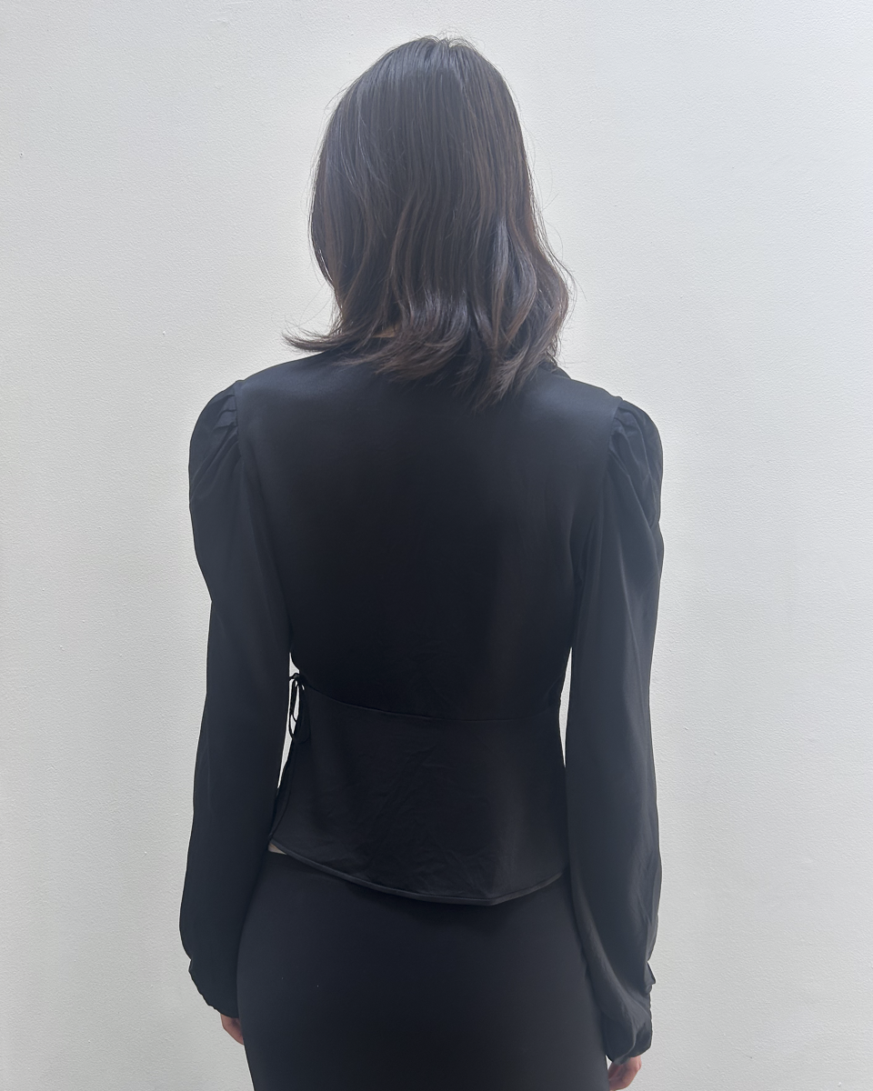 Yves Saint Laurent Silk Wrap Blouse