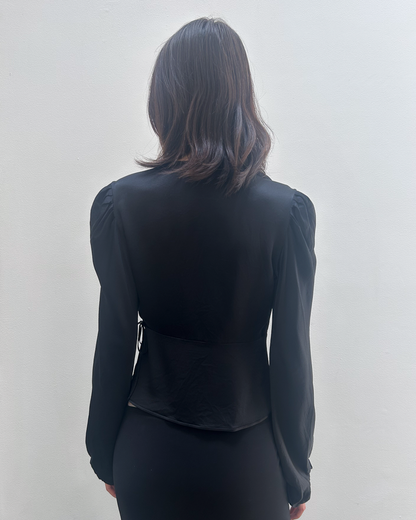 Yves Saint Laurent Silk Wrap Blouse
