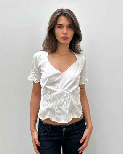 Yves Saint Laurent Ruched Top