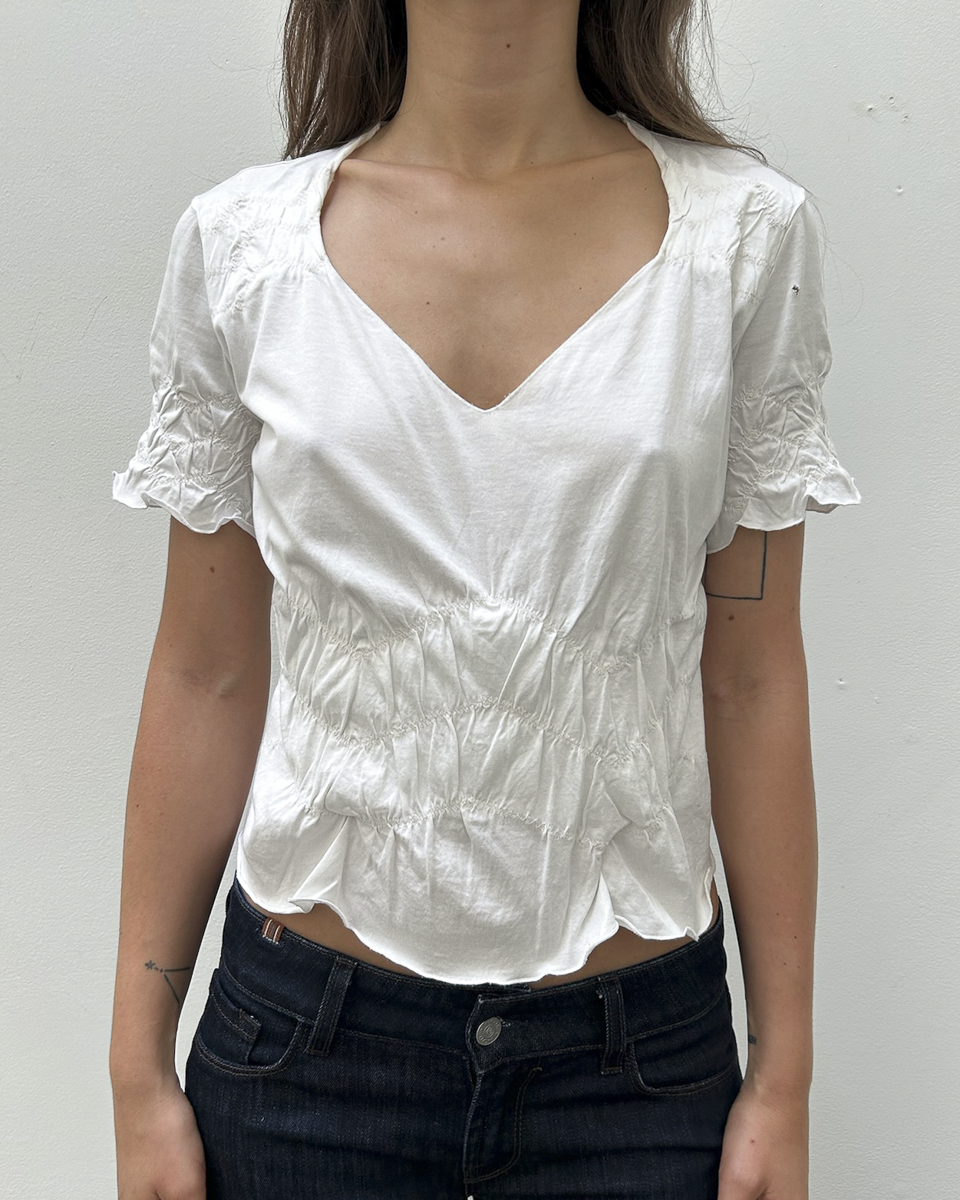 Yves Saint Laurent Ruched Top