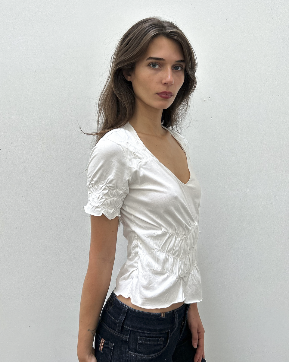 Yves Saint Laurent Ruched Top