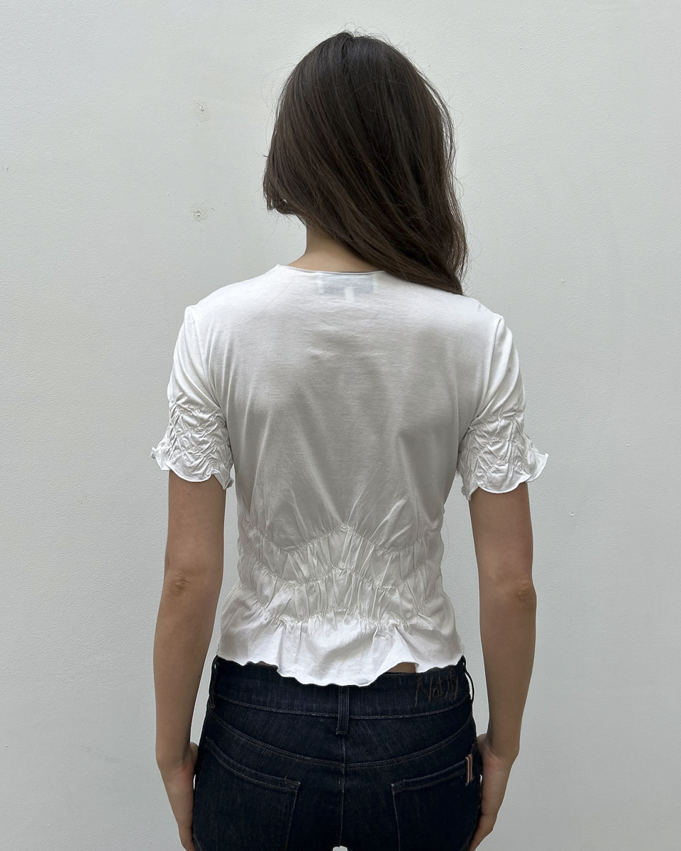 Yves Saint Laurent Ruched Top