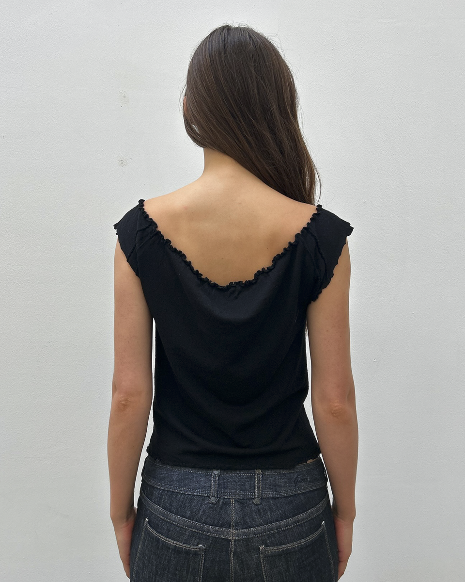 Gucci by Tom Ford FW1999 Ruffle-Trim Top