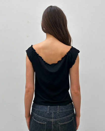 Gucci by Tom Ford FW1999 Ruffle-Trim Top
