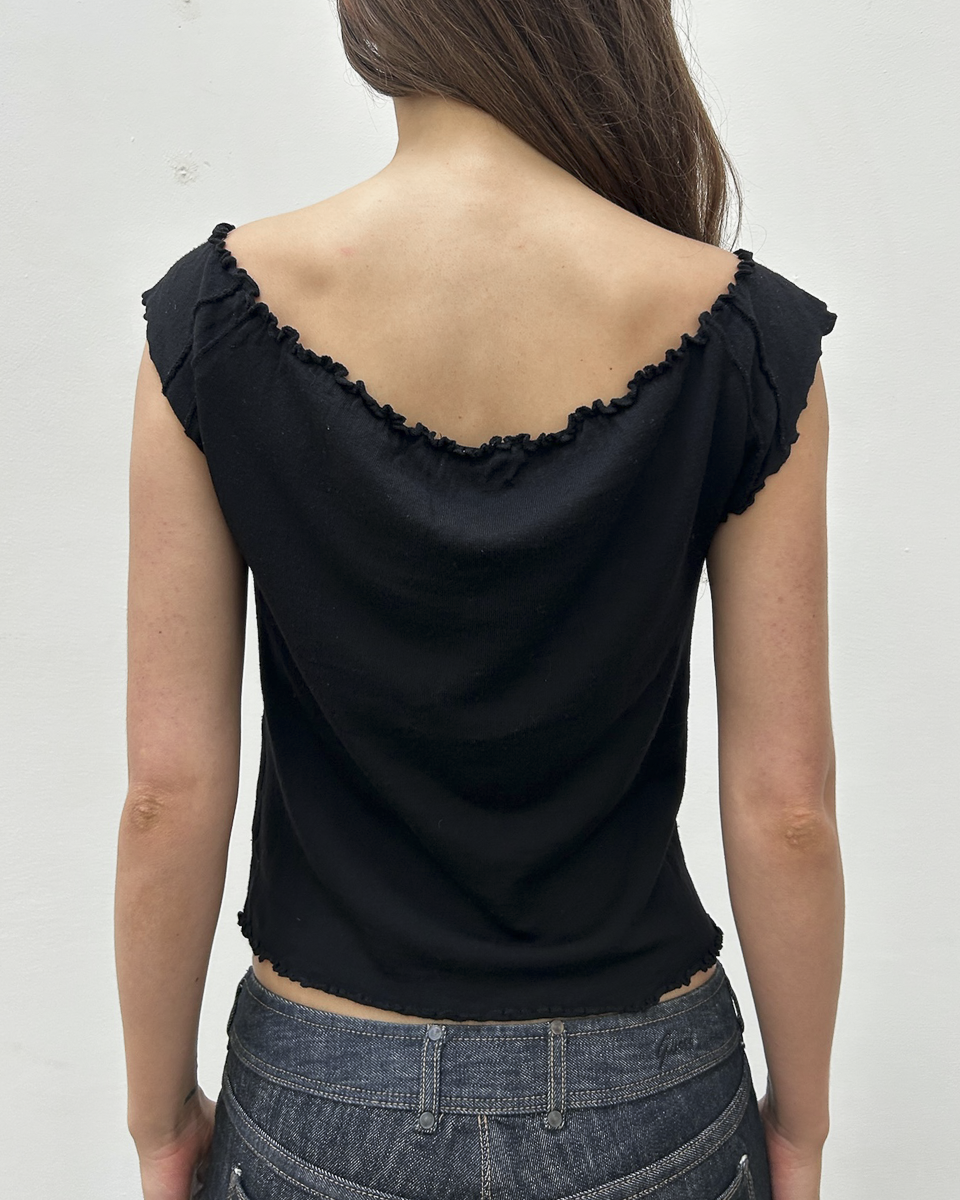 Gucci by Tom Ford FW1999 Ruffle-Trim Top