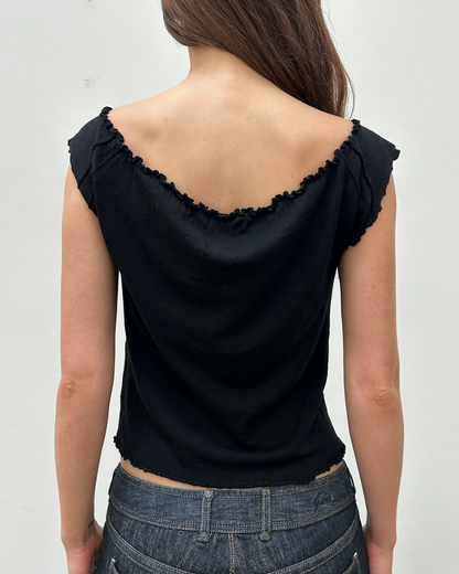 Gucci by Tom Ford FW1999 Ruffle-Trim Top