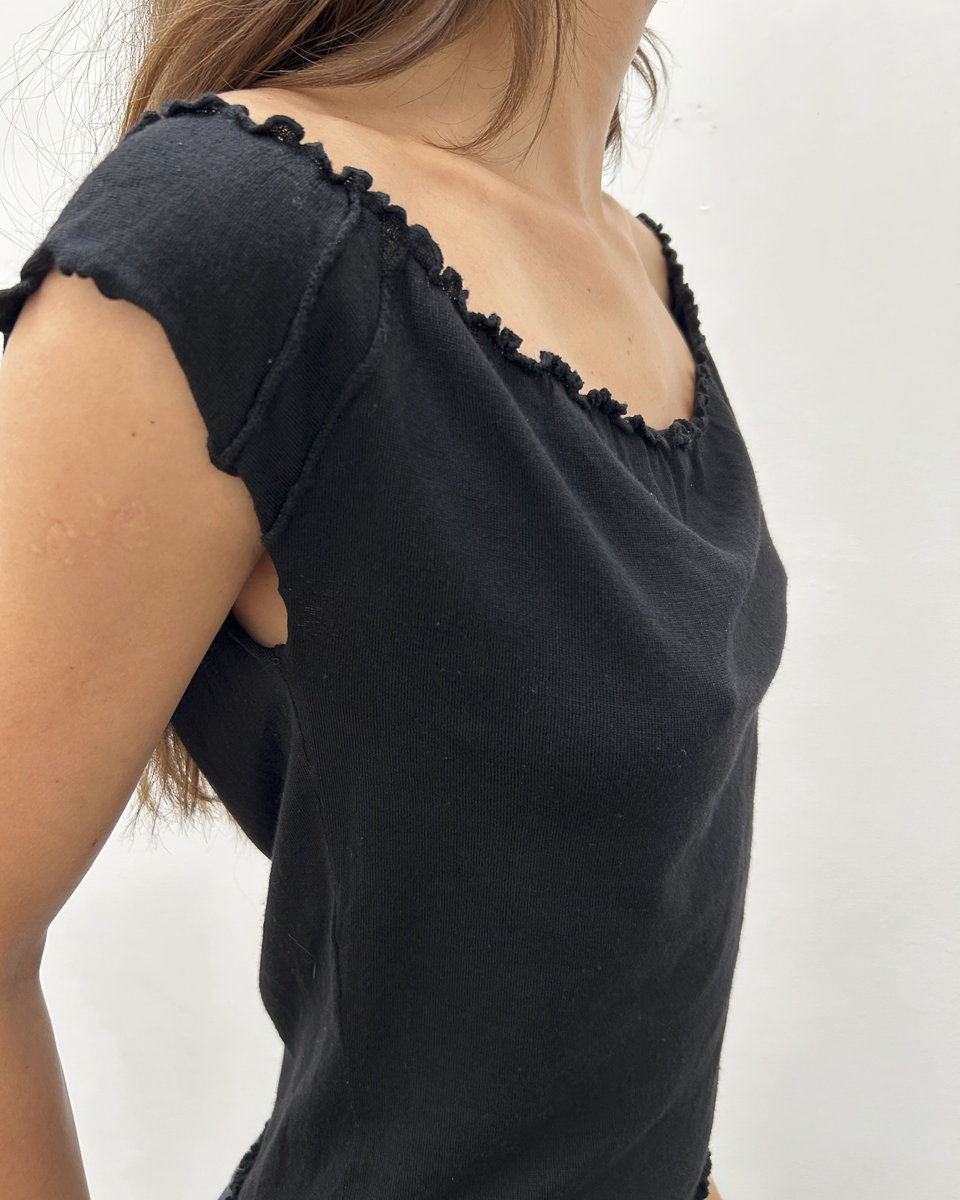 Gucci by Tom Ford FW1999 Ruffle-Trim Top