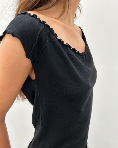 Gucci by Tom Ford FW1999 Ruffle-Trim Top