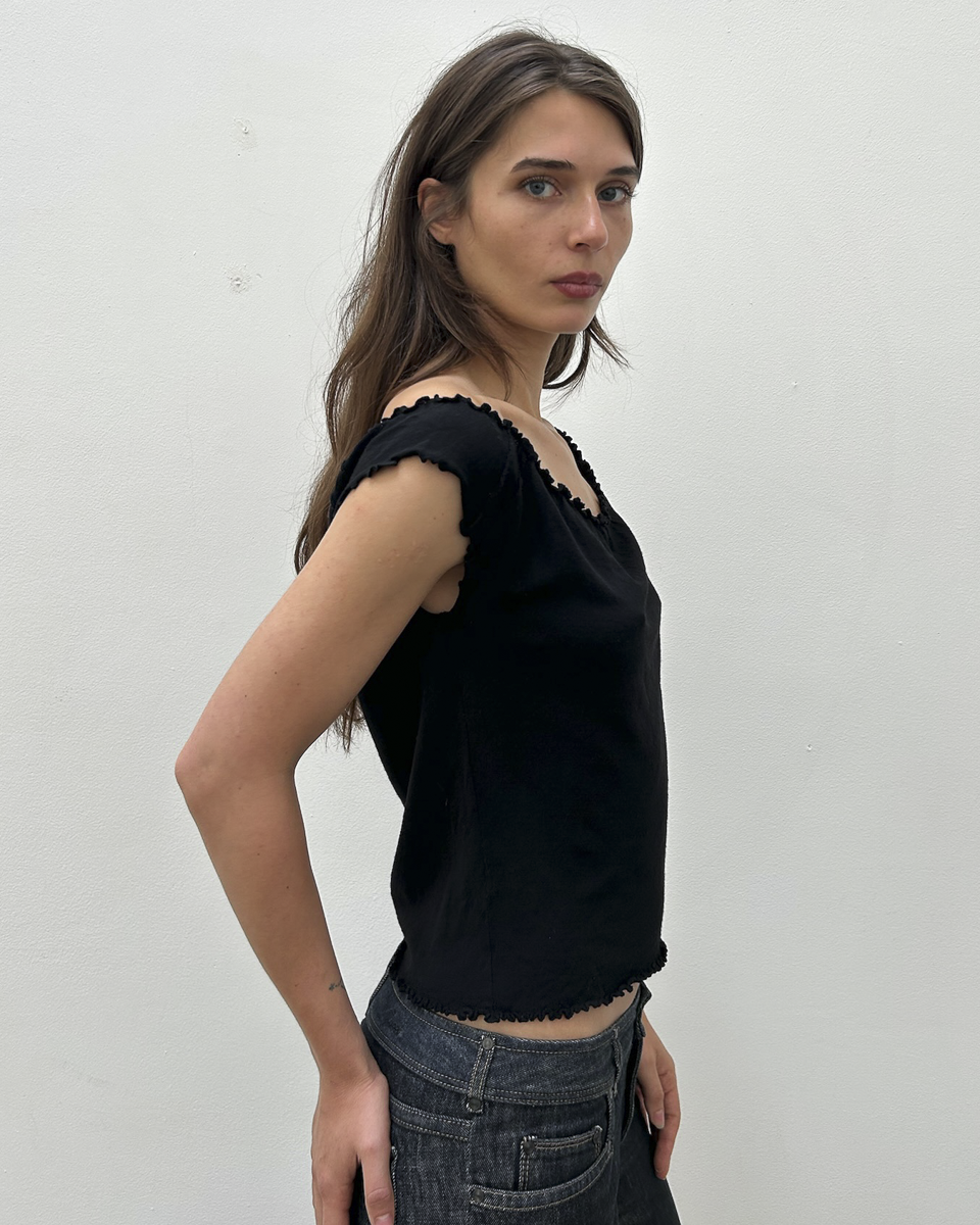Gucci by Tom Ford FW1999 Ruffle-Trim Top