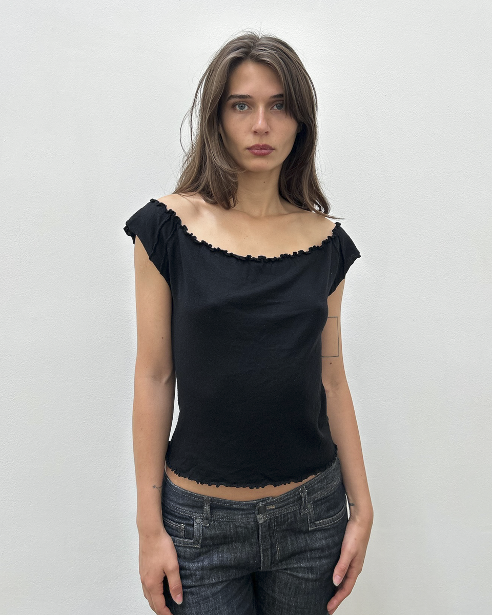 Gucci by Tom Ford FW1999 Ruffle-Trim Top