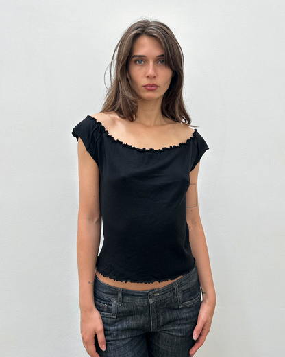 Gucci by Tom Ford FW1999 Ruffle-Trim Top