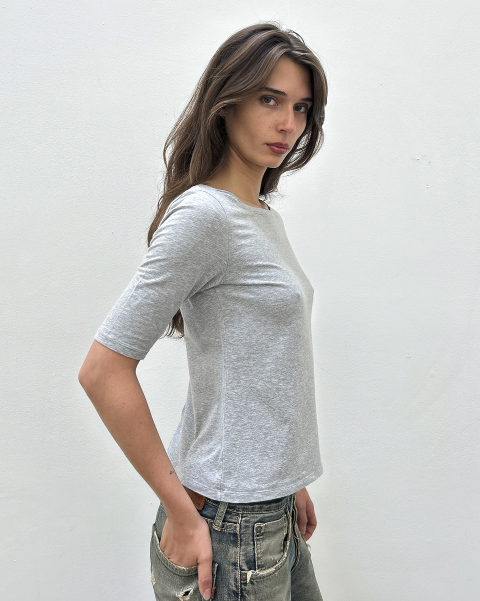 Y's Yohji Yamamoto 3/4 Sleeve Top