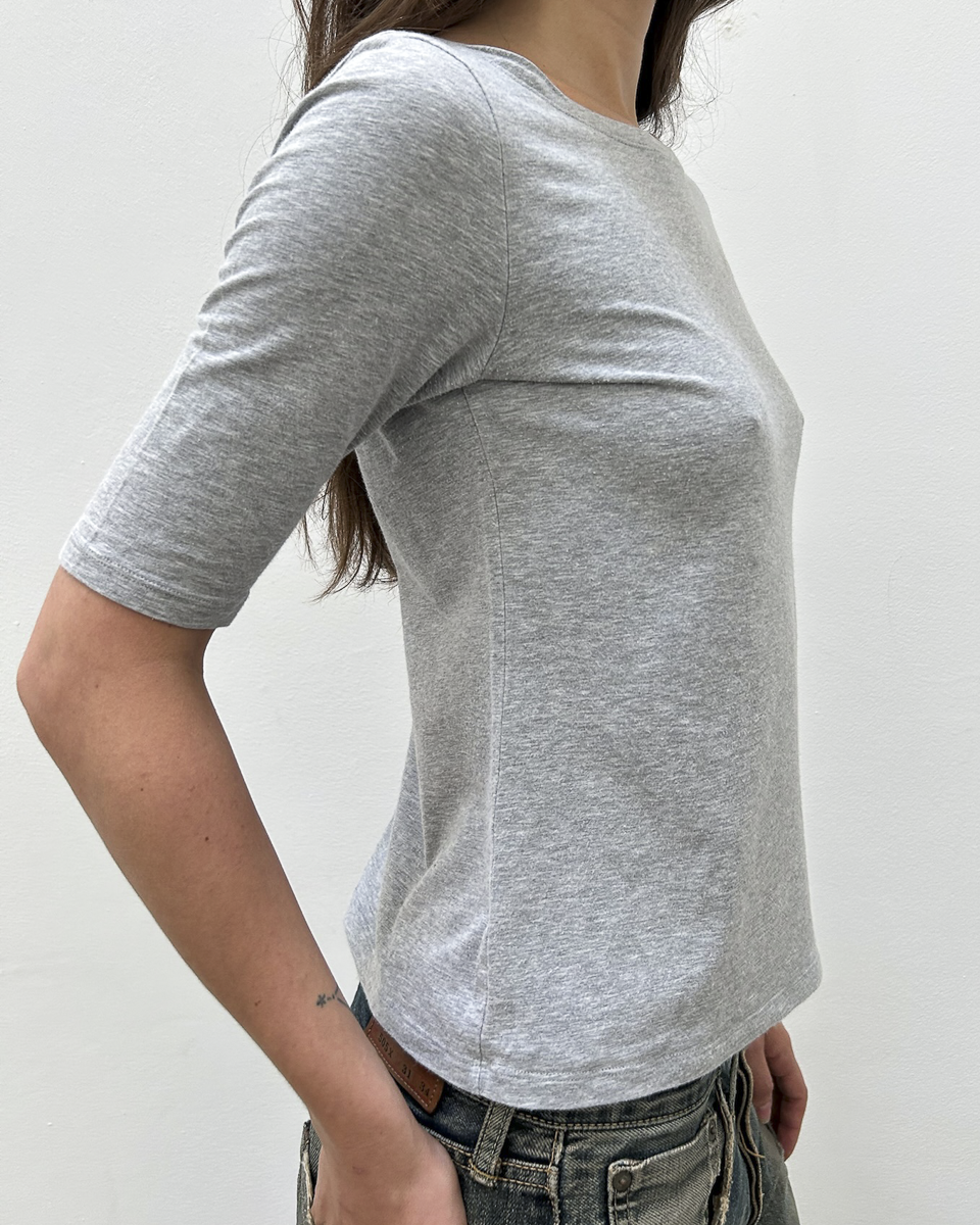 Y's Yohji Yamamoto 3/4 Sleeve Top
