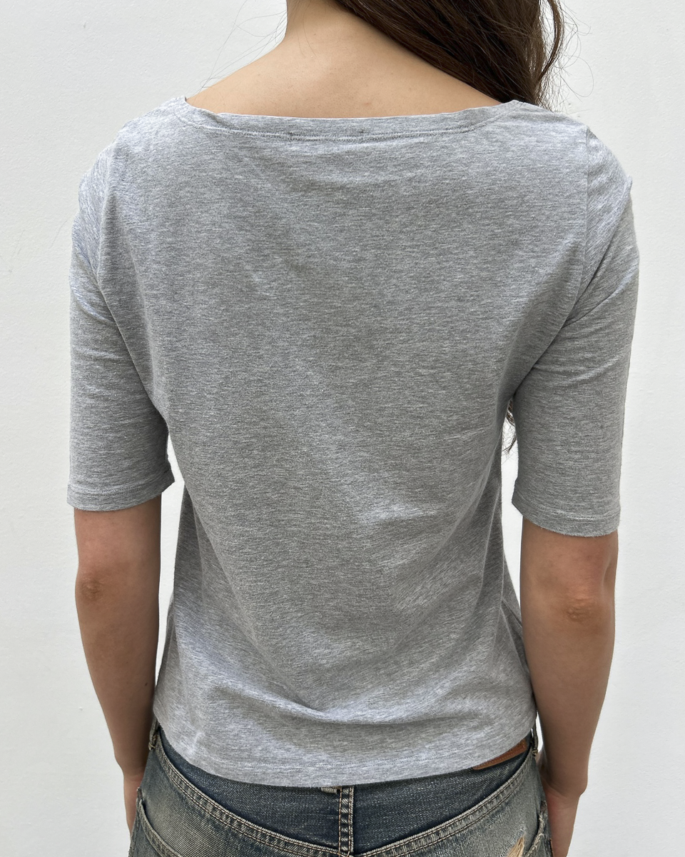 Y's Yohji Yamamoto 3/4 Sleeve Top