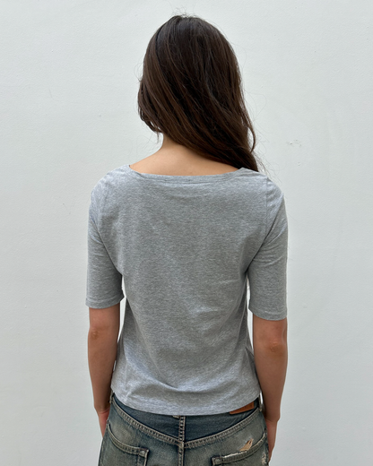 Y's Yohji Yamamoto 3/4 Sleeve Top