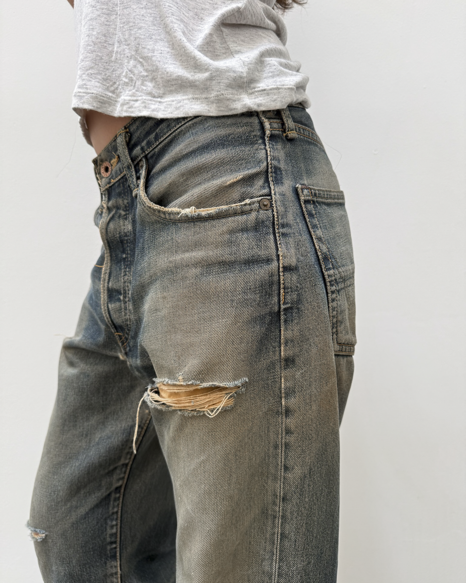 Edwin 505 Selvedge Distressed Rust-Wash Denim