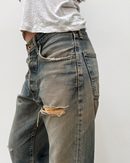 Edwin 505 Selvedge Distressed Rust-Wash Denim