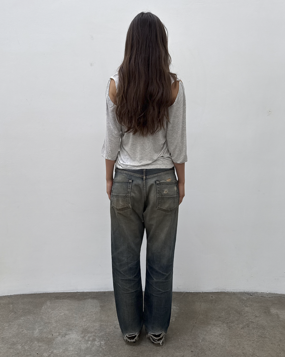 Edwin 505 Selvedge Distressed Rust-Wash Denim