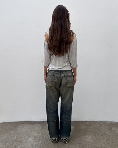 Edwin 505 Selvedge Distressed Rust-Wash Denim