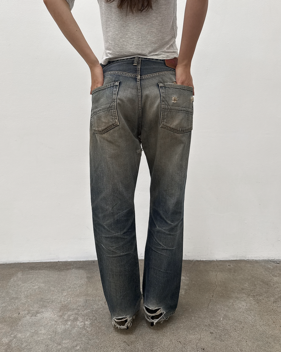 Edwin 505 Selvedge Distressed Rust-Wash Denim