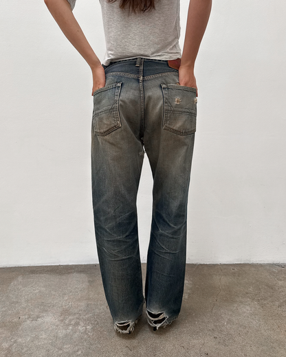 Edwin 505 Selvedge Distressed Rust-Wash Denim