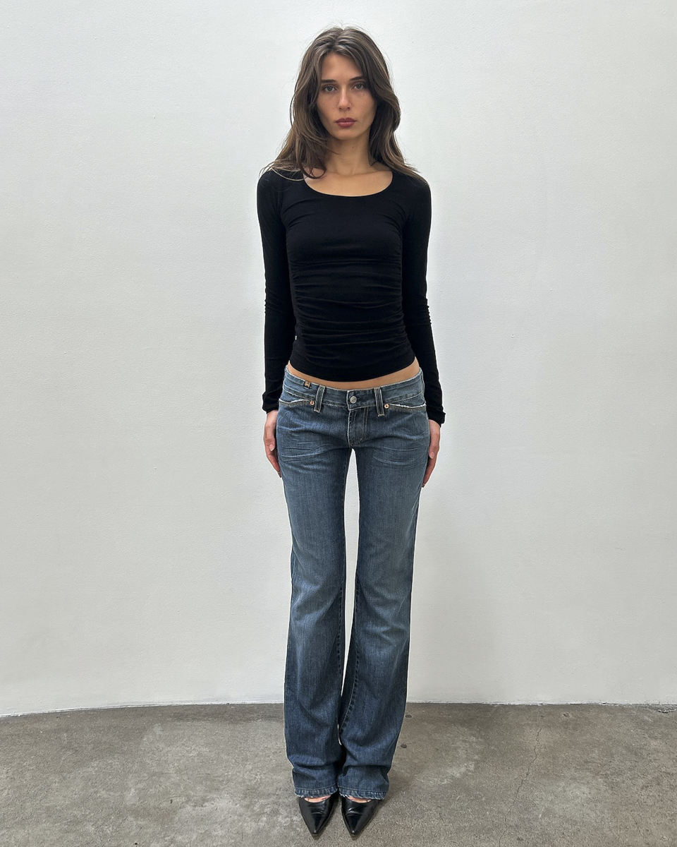 Notify Low-Rise Light-Wash Denim
