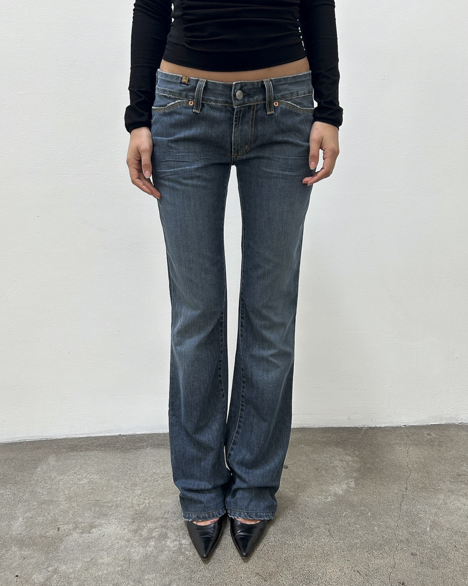 Notify Low-Rise Light-Wash Denim