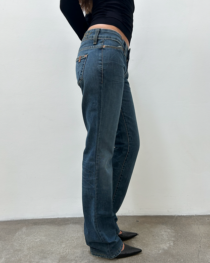 Notify Low-Rise Light-Wash Denim