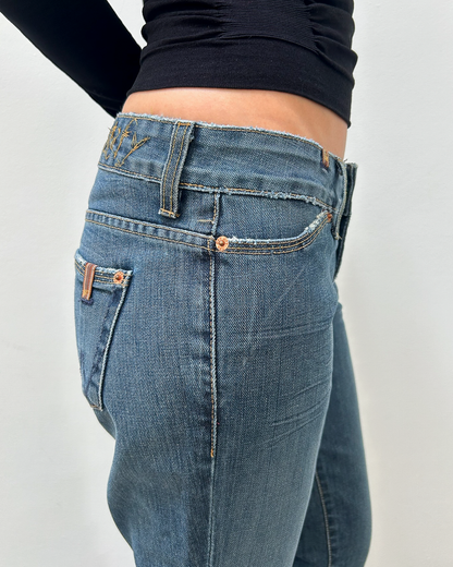 Notify Low-Rise Light-Wash Denim
