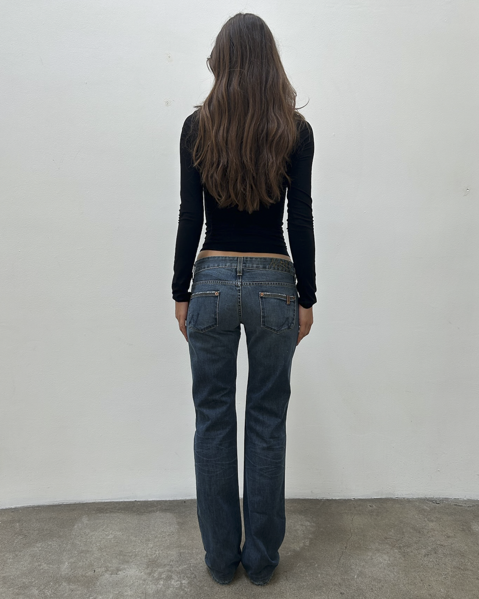 Notify Low-Rise Light-Wash Denim