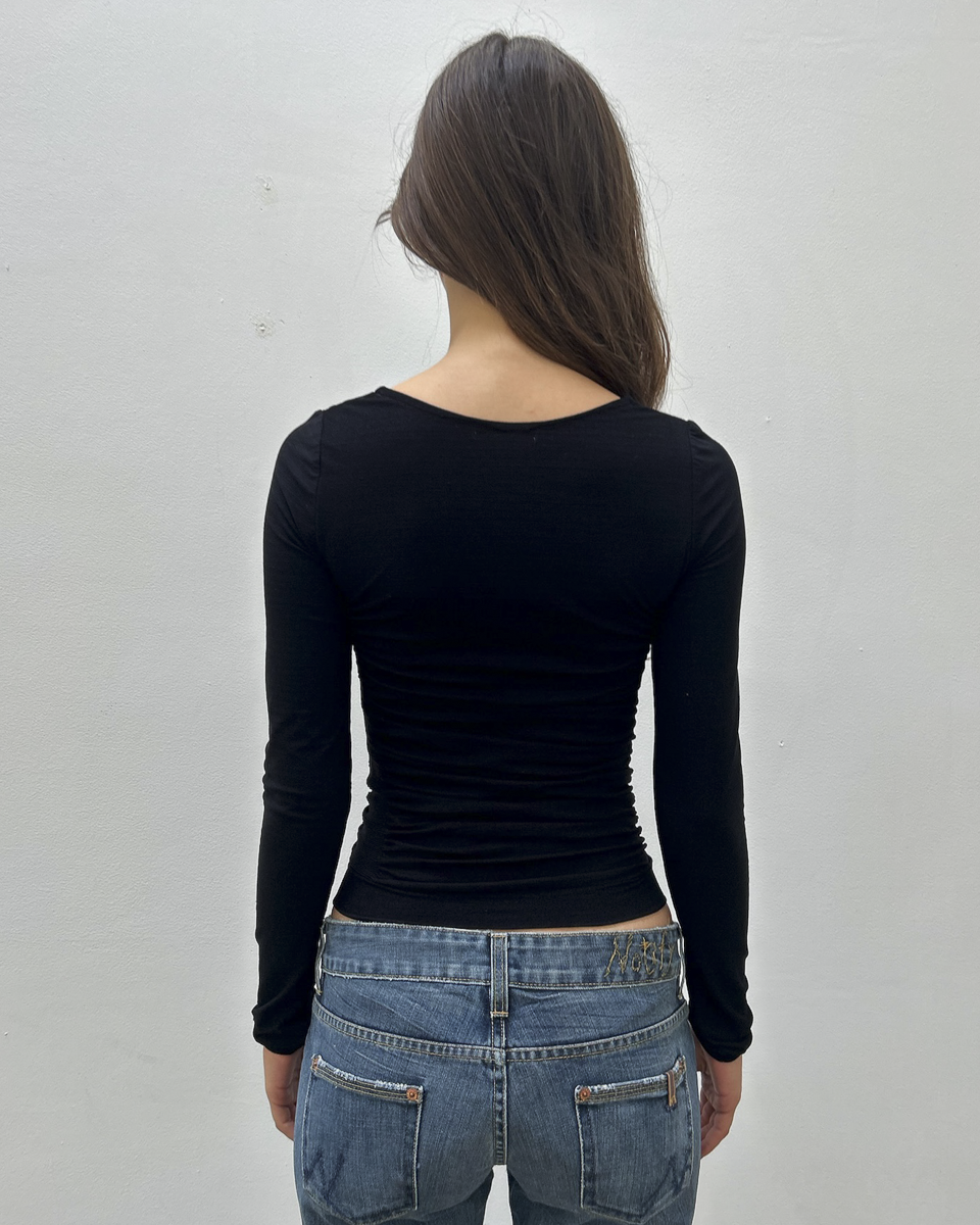 Issey Miyake Ruched Top