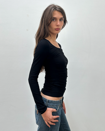 Issey Miyake Ruched Top