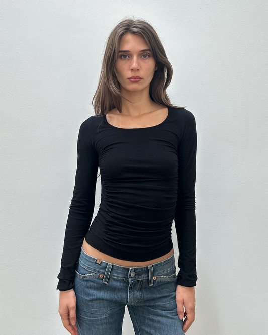 Issey Miyake Ruched Top