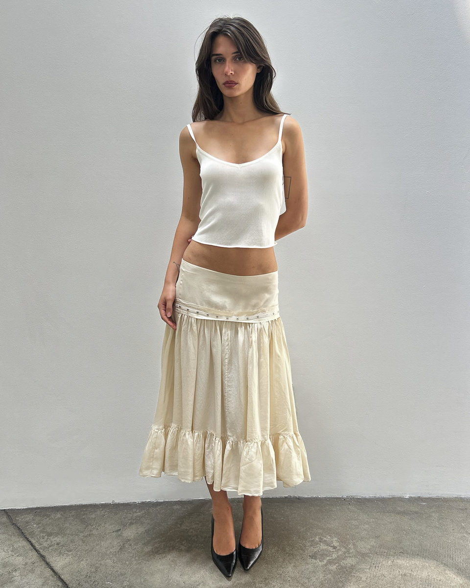 Chloe by Phoebe Philo SS2005 Silk Ruffle Skirt