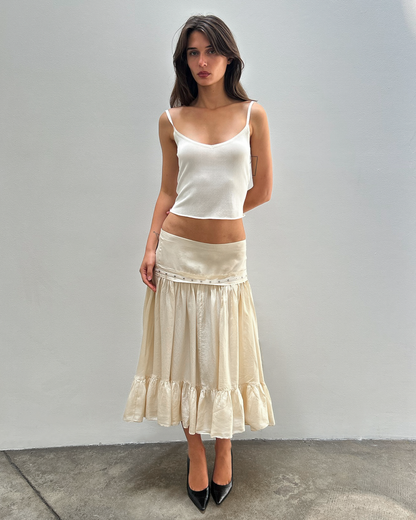 Chloe by Phoebe Philo SS2005 Silk Ruffle Skirt