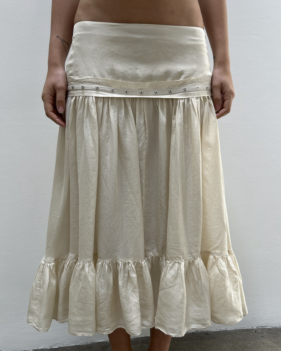 Chloe by Phoebe Philo SS2005 Silk Ruffle Skirt