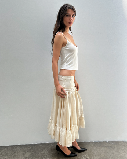 Chloe by Phoebe Philo SS2005 Silk Ruffle Skirt