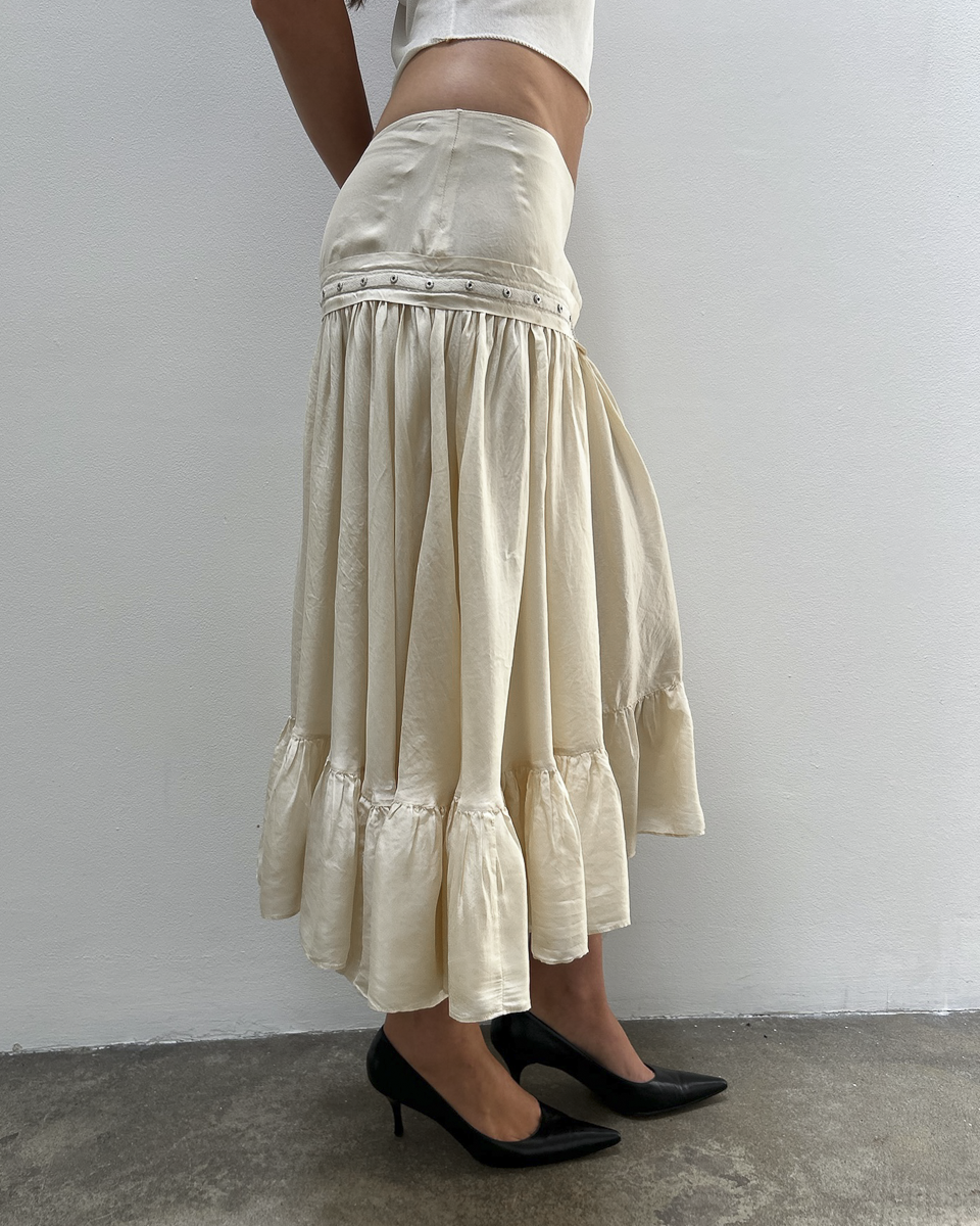 Chloe by Phoebe Philo SS2005 Silk Ruffle Skirt