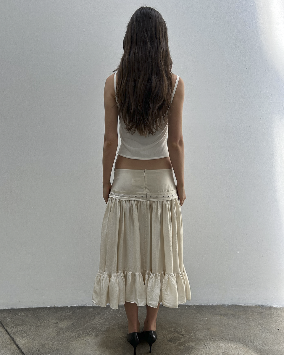 Chloe by Phoebe Philo SS2005 Silk Ruffle Skirt