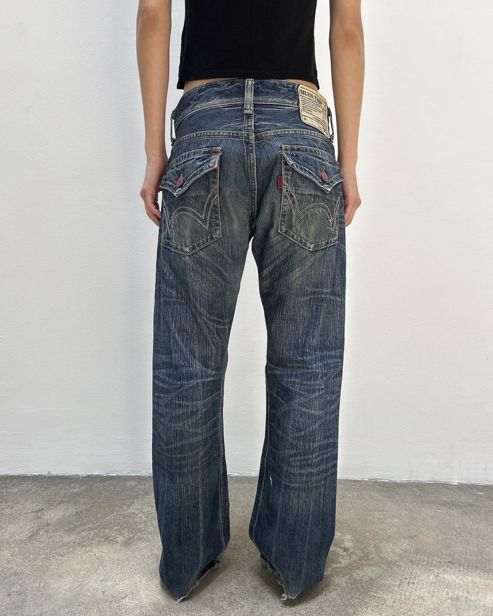 Edwin 503 BlueTrip 30/32 Rust-Wash Denim