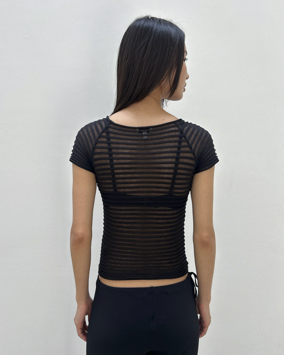 Emporio Armani SS2002 Accordion Top