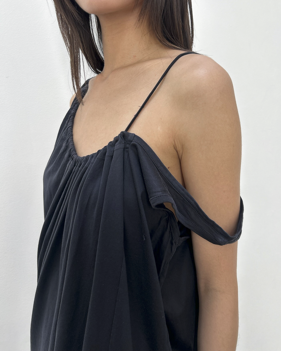 MM6 Maison Margiela Asymmetrical Ruched Dress