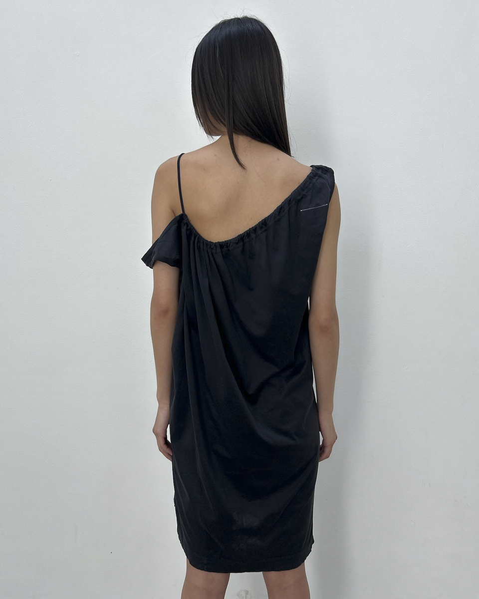 MM6 Maison Margiela Asymmetrical Ruched Dress