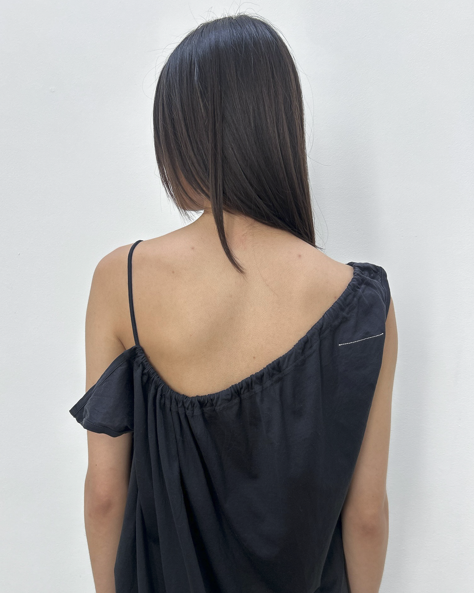 MM6 Maison Margiela Asymmetrical Ruched Dress