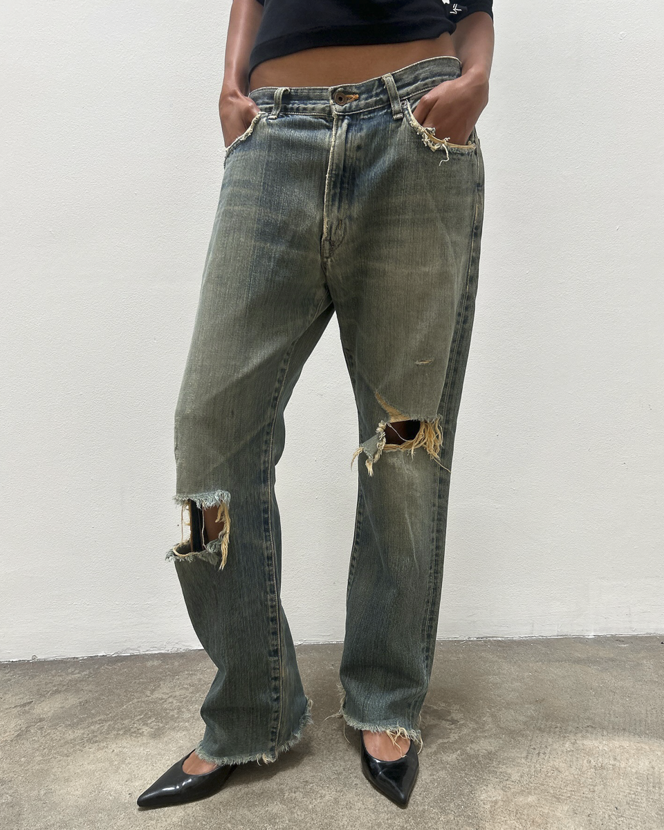 Edwin 505 Selvedge Distressed Denim