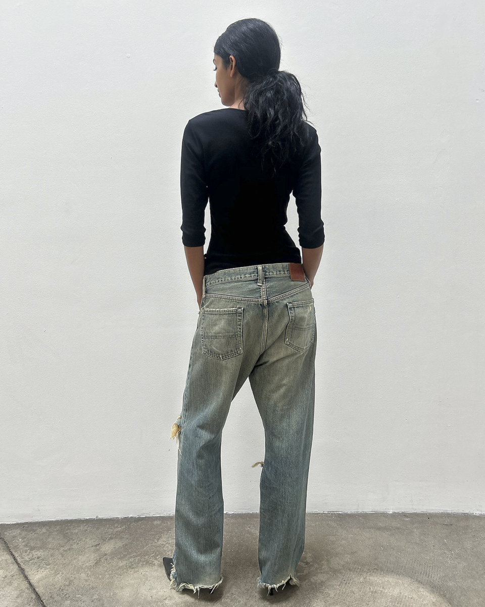Edwin 505 Selvedge Distressed Denim