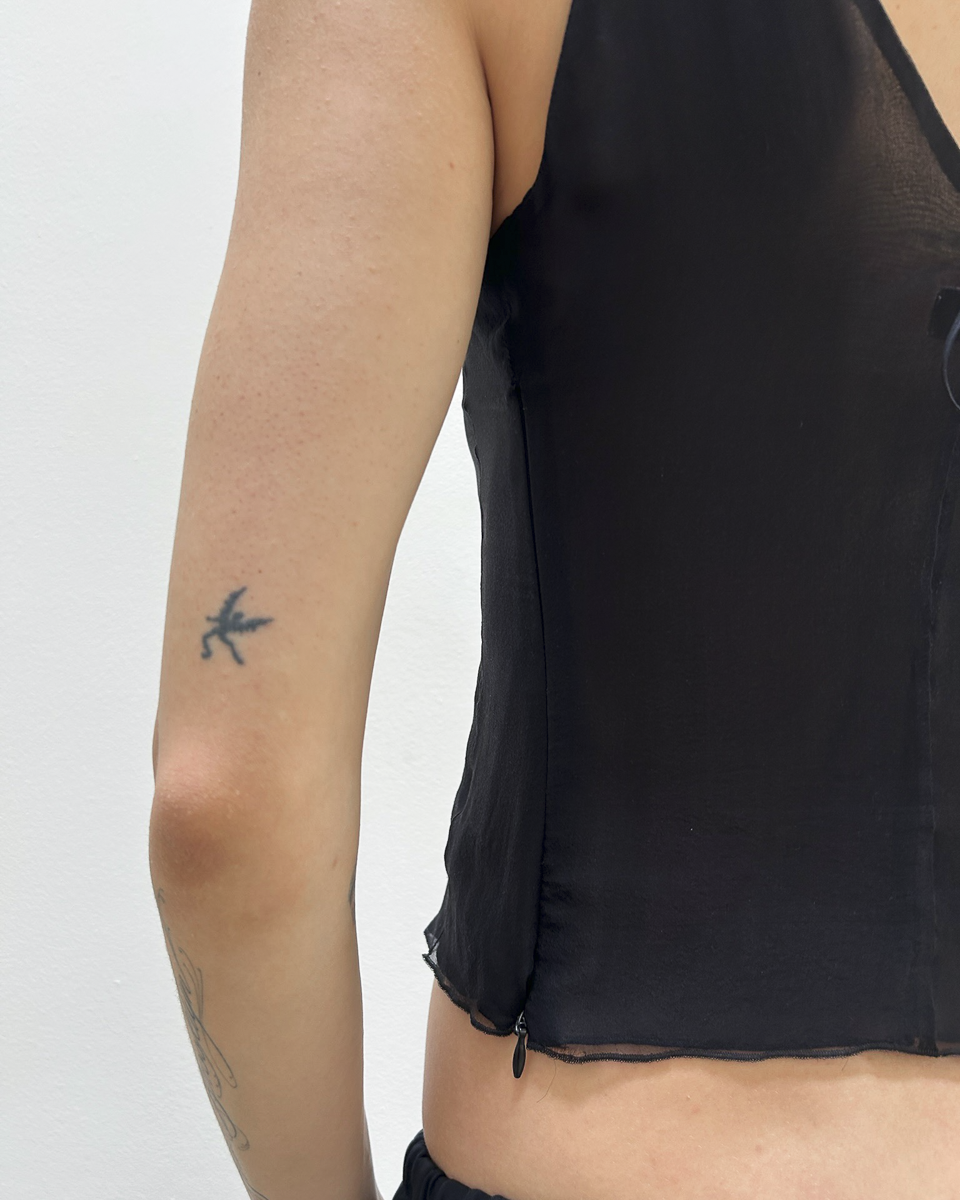 Emporio Armani Sheer Silk Top